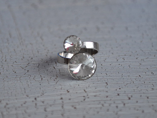 Prsten Swarovski - crystal — foto 2