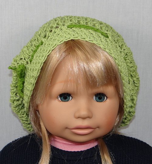 Dětská jarní čepička/baret — foto 3