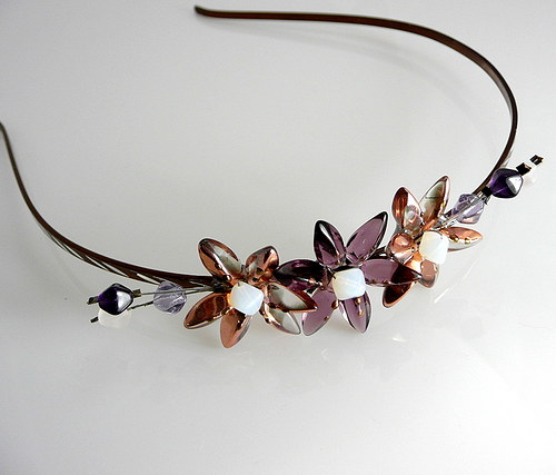 Čelenka : " Violet copreus flowers " — foto 5