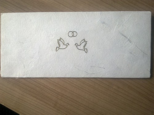 Svatební přání s vínovými srdíčky — foto 5