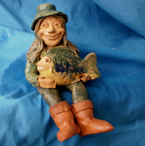 Vodník Robínek -s kapříkem-16cm — foto 2