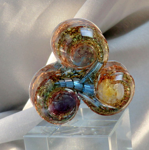 Orgonit *Amulet (1A) *Triskel * s Pentagramem — foto 4