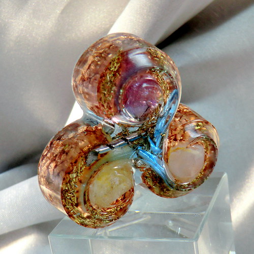 Orgonit *Amulet (2A) *Triskel * s Pentagramem — foto 3