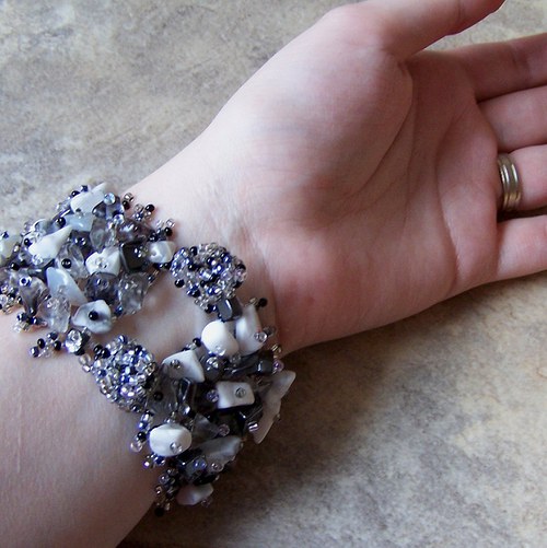 Náramek "Gray enchantment" — foto 6