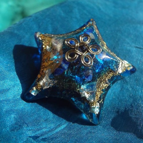 "Zářící Večernice" - lapis lazuli, stříbro — foto 2