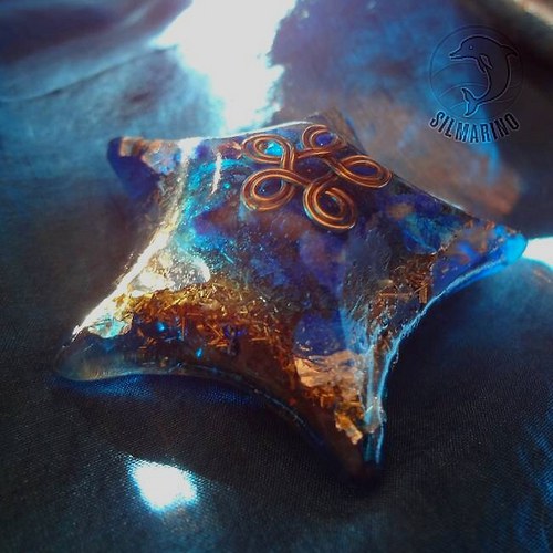 "Zářící Večernice" - lapis lazuli, stříbro — foto 5