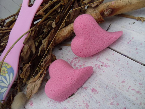 Bath bombs - srdíčko divoká višeň — foto 2