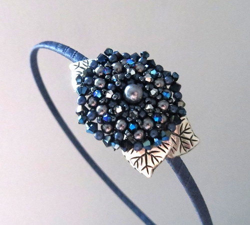 Čelenka "Navy blue" — foto 3