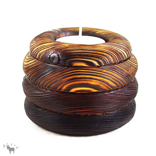 Dřevěný svícen — foto 4