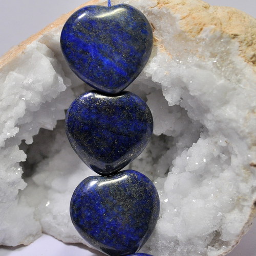 LA224 Lapis lazuli - velké srdce 27 mm — foto 3