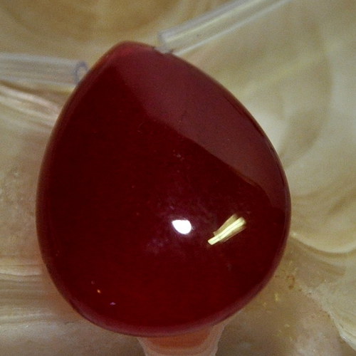 Rubín velká slza 25x18 mm — foto 2