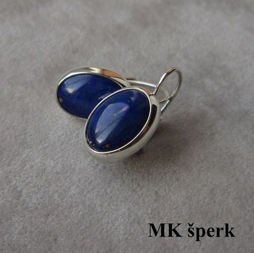 Náušnice s lapisem lazuli — foto 3