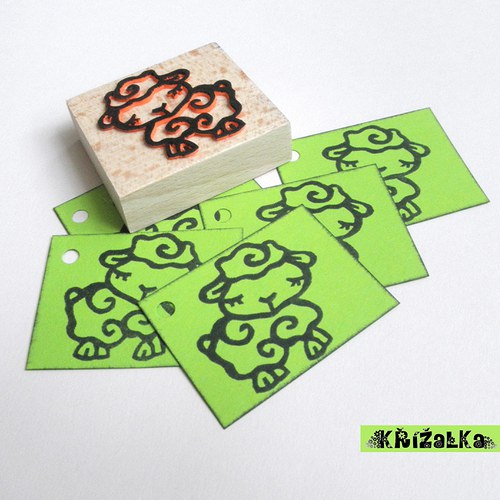 Ovečka - razítko 4,5 x 4,5 cm — foto 3