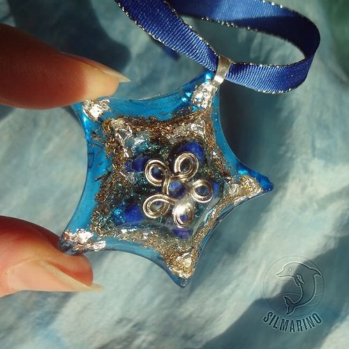 "Zářící Večernice" - lapis lazuli, stříbro — foto 6
