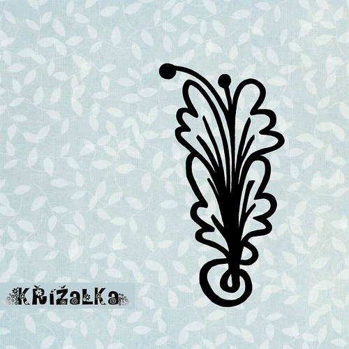 Ornament lístečkový - razítko — foto 5