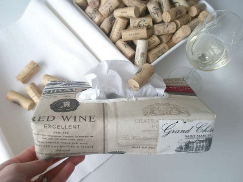 Obal na kapesníky - wine s korkem — foto 2