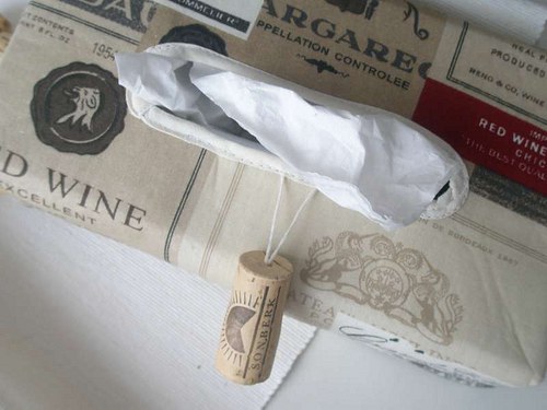 Obal na kapesníky - wine s korkem — foto 3