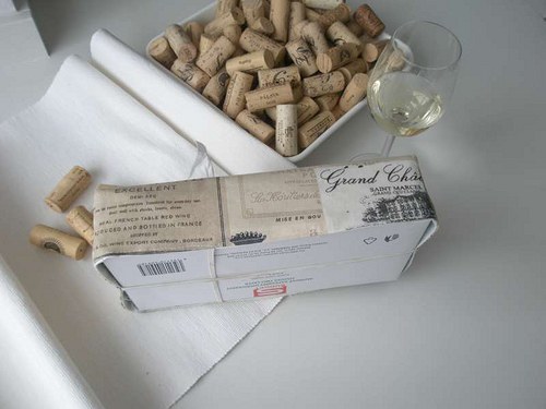 Obal na kapesníky - wine s korkem — foto 4