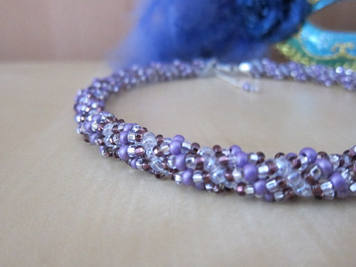 NÁHRDELNÍK spirála *** amethyst*** — foto 2