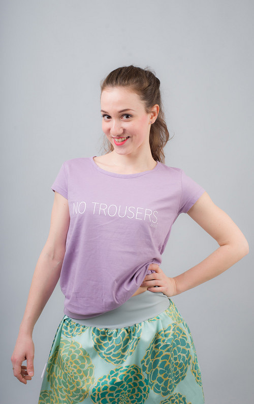NO TROUSERS. lila/white — foto 2