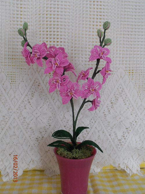 Orchidej z korálků — foto 3
