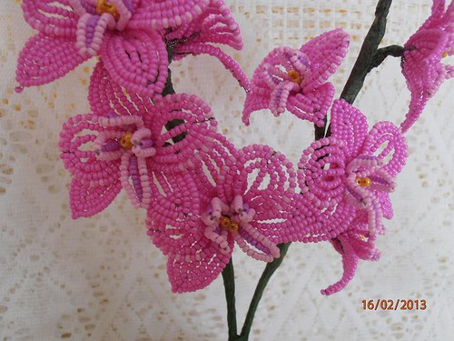 Orchidej z korálků — foto 4