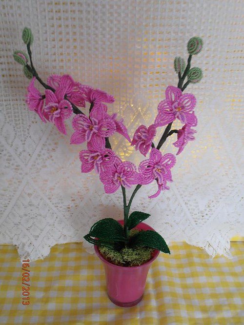 Orchidej z korálků — foto 5