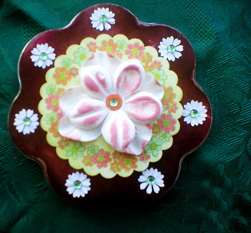 Scrapbook in a tin - flower — foto 4