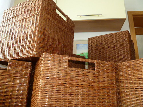 Úložné koše hnědé 36x38/36 cm — foto 2
