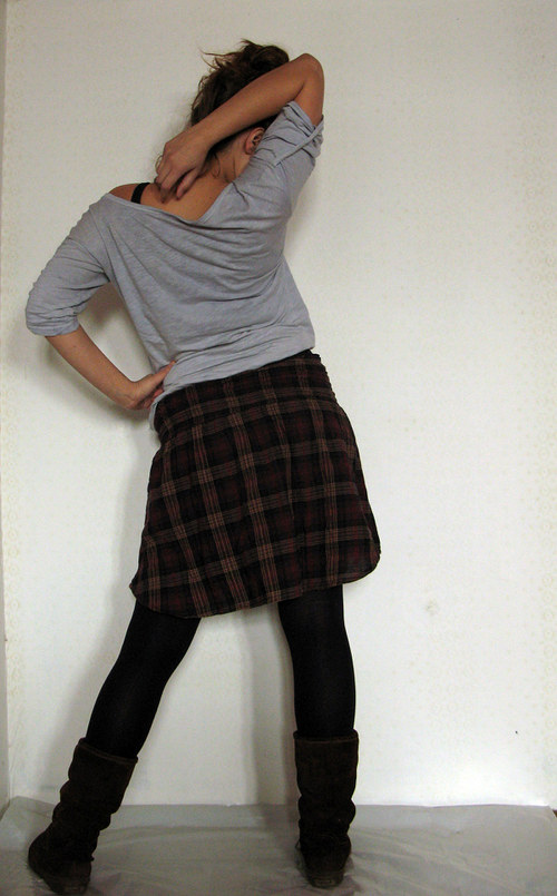 Recy - kostkovaná sukně — foto 3