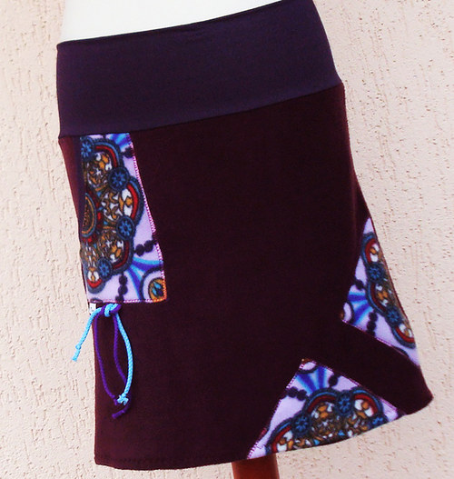 Sukně fleece - bordó — foto 2
