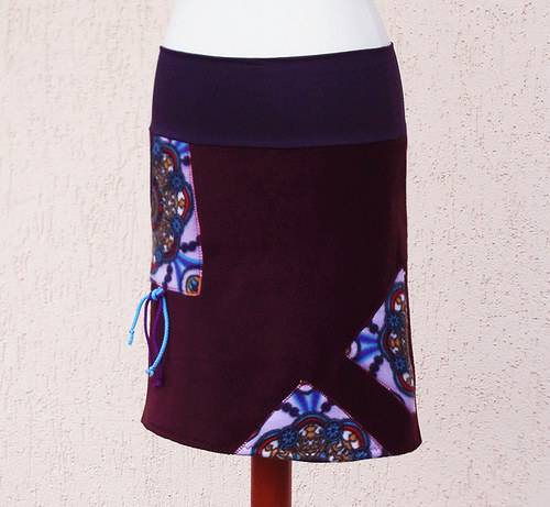 Sukně fleece - bordó — foto 3