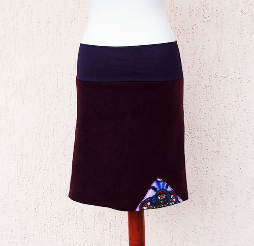 Sukně fleece - bordó — foto 4