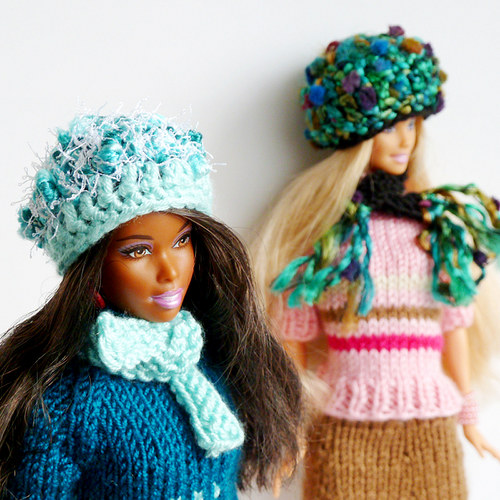 PEPPERMINT melírovaná hučka a šála pro Barbie — foto 3
