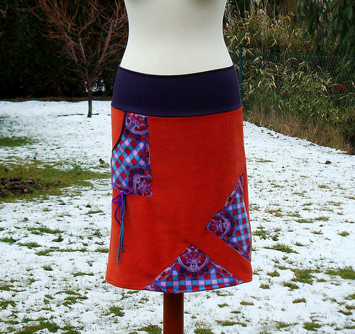 Sukně fleece - skořice — foto 5