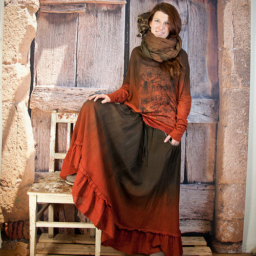 Dlouhá sukně - vel.L-XL — foto 3