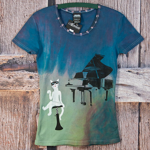 Tričko-"pianistka" - vel.XL — foto 4