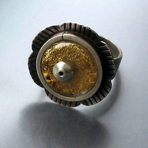 Zlatý květ ::Ag925:: — foto 3