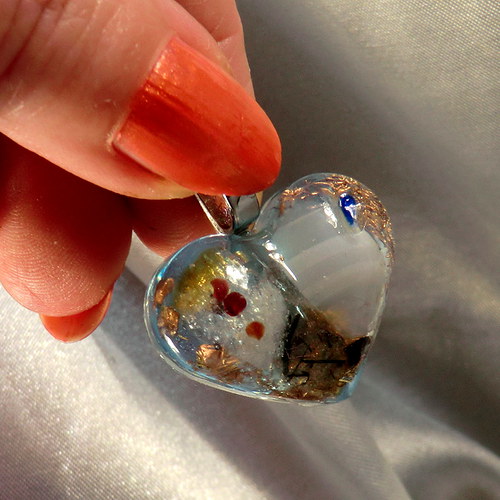 Orgonit přívěsek* Magické srdíčko (5)s Chalcedonem — foto 6