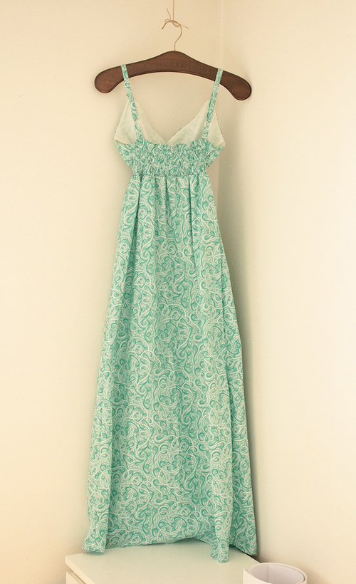 Maxišaty Organic Turquoise — foto 2