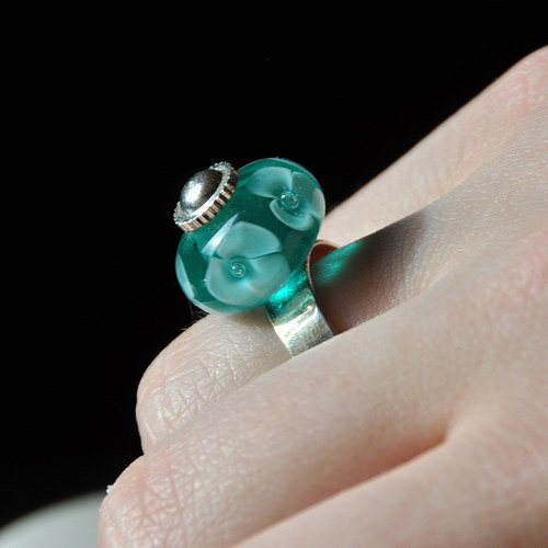 Prstýnek s vinutkou Aquamarine — foto 4