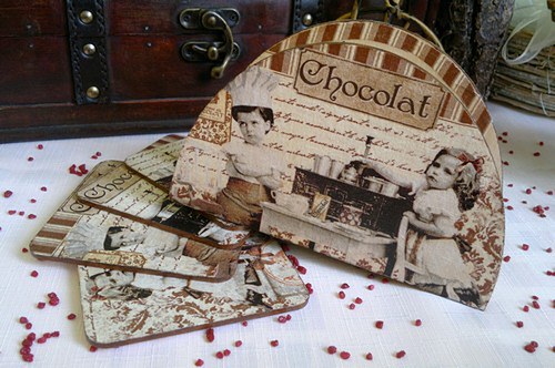 Podtácky čokoláda — foto 3