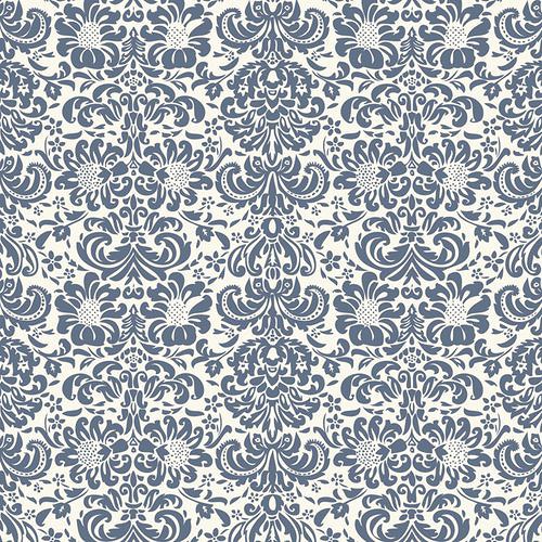Scrapbooková čtvrtka Far Away - Damask Blue — foto 2