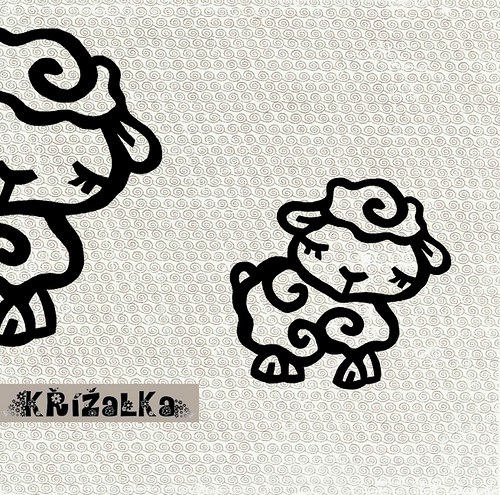 Ovečka - razítko 4,5 x 4,5 cm — foto 4