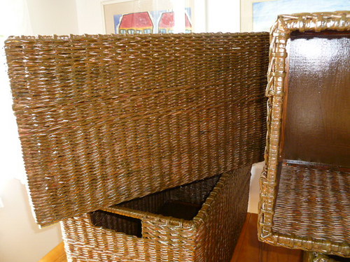 Koše tmavě hnědé 60x35/35 cm — foto 2