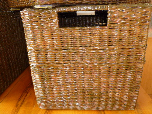 Koše tmavě hnědé 60x35/35 cm — foto 4