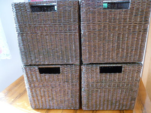 Koše tmavě hnědé 60x35/35 cm — foto 6