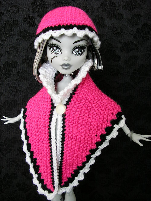 Růžový pléd s čepičkou pro High Monster — foto 3