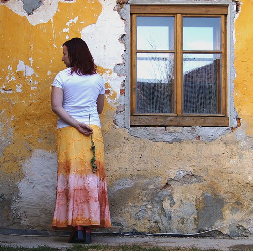 Sukýnka batikovaná dlouhá :) — foto 2