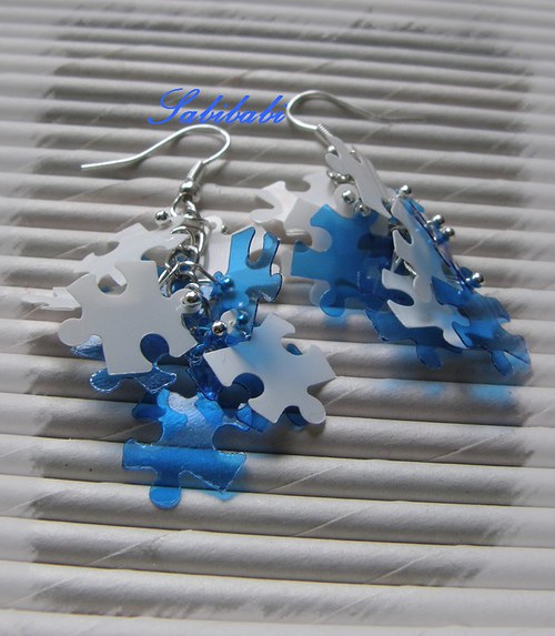PET puzzle modré malé — foto 2